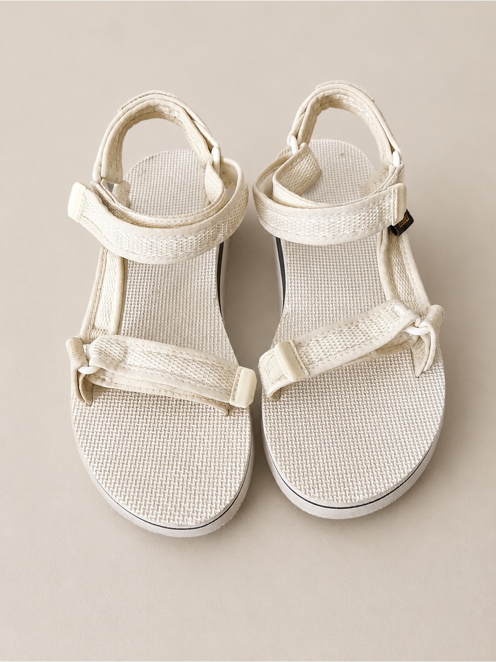 Tech Platform Sport Sandals Cream White Women’s Size 9